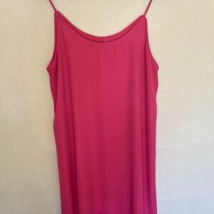 Francesca’s Alya Pink Slip Mini Dress, spaghetti strap size Medium EUC